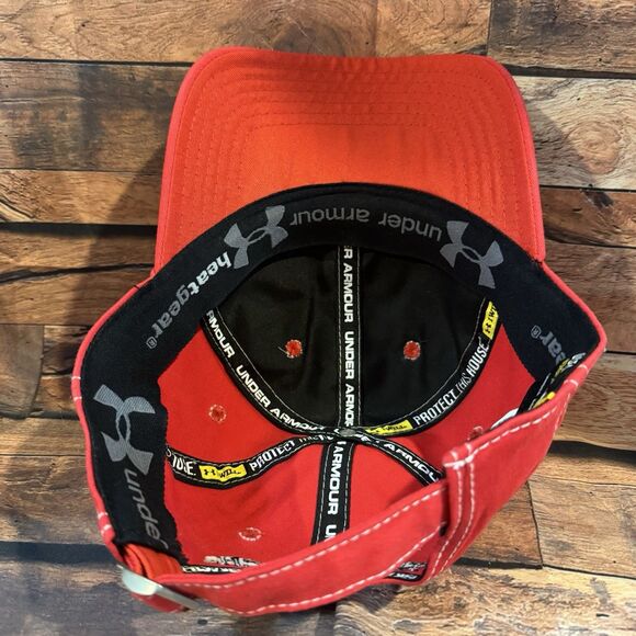 Texas Tech Red Raiders Baseball Hat Cap Adjustable Red White Stitch Under Armour - Picture 5 of 7